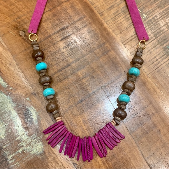 Handmade Boho Inspired Statement Necklace - Picture 5 of 6